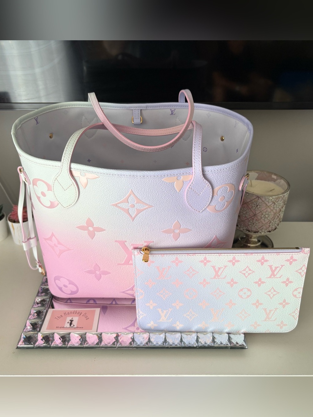 💜Louis Vuitton Spring In The City Sunrise Neverfull MM💜